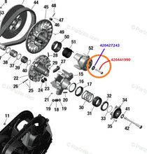 Load image into Gallery viewer, BRP Can Am X3 Titanium Secondary Bolt &amp; Collared Washer Replaces OEM # 420441990 &amp; 420427243 - RPM SXS
