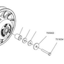 Load image into Gallery viewer, Polaris RMK 800 / 850 / 9r / Boost Titanium Secondary Bolt &amp; Washer 7519254 / 7555846 : HEX FLANGE M10 X 1.25 X 40 - RPM SXS