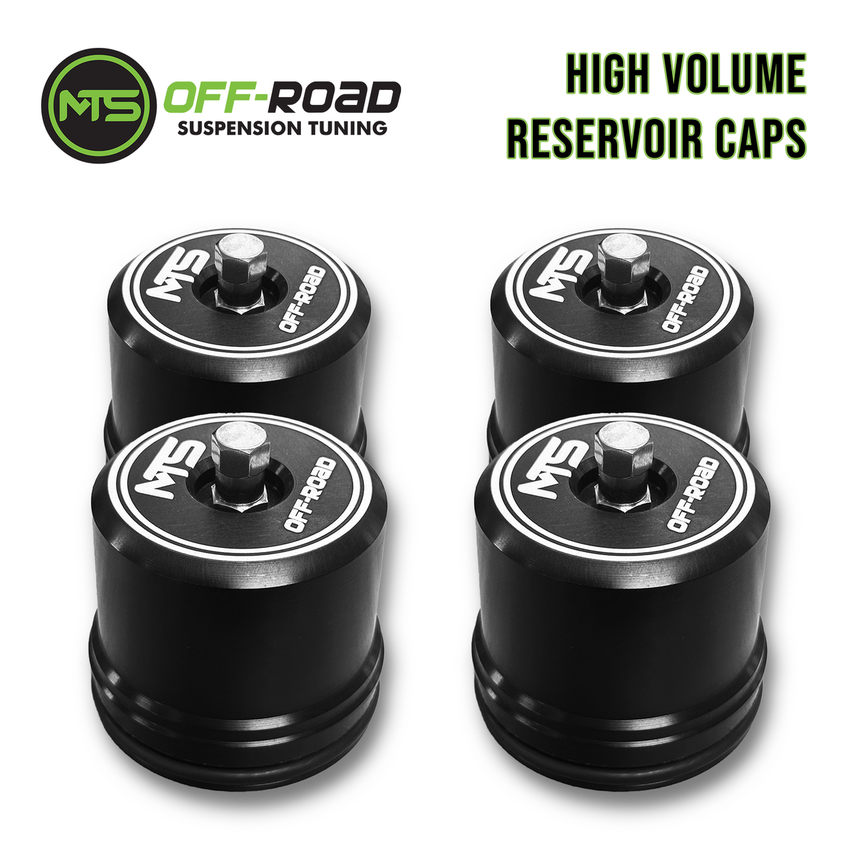 MTS OffRoad High Volume Reservoir Caps (FOR FOX SHOCKS) SneekyTuned