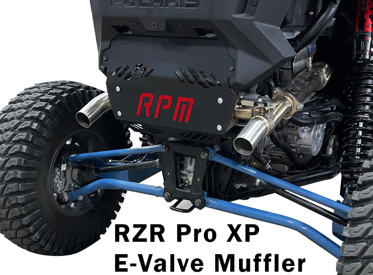 RPM RZR XPT and Pro XP E-Valve Muffler Colored Logo Back Plate ...